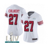 Women's San Francisco 49ers #27 Adrian Colbert Limited White Rush Vapor Untouchable Super Bowl LIV Bound Football Jersey