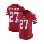 Women's San Francisco 49ers #27 Adrian Colbert Red Team Color Vapor Untouchable Limited Player Football Jersey