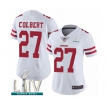 Women's San Francisco 49ers #27 Adrian Colbert White Vapor Untouchable Limited Player Super Bowl LIV Bound Football Jersey