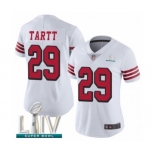 Women's San Francisco 49ers #29 Jaquiski Tartt Limited White Rush Vapor Untouchable Super Bowl LIV Bound Football Jersey