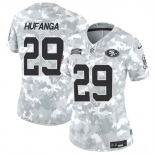 Women's San Francisco 49ers #29 Talanoa Hufanga 2024 F.U.S.E Arctic Camo Salute To Service Limited Stitched Jersey