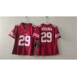 Women's San Francisco 49ers #29 Talanoa Hufanga Red Vapor Football Stitched Jersey