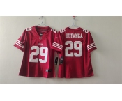 Women's San Francisco 49ers #29 Talanoa Hufanga Red Vapor Football Stitched Jersey