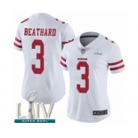 Women's San Francisco 49ers #3 C. J. Beathard White Vapor Untouchable Limited Player Super Bowl LIV Bound Football Jersey