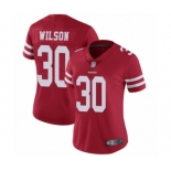 Women's San Francisco 49ers #30 Jeff Wilson Red Team Color Vapor Untouchable Limited Player Football Jersey