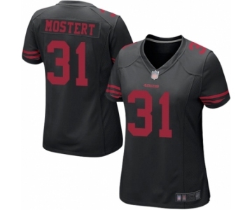 Women's San Francisco 49ers #31 Raheem Mostert Game Black Football Jersey