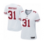 Women's San Francisco 49ers #31 Raheem Mostert Game White Football Jersey