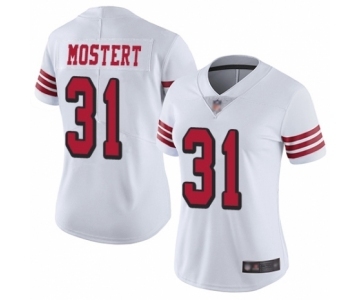 Women's San Francisco 49ers #31 Raheem Mostert Limited White Rush Vapor Untouchable Football Jersey