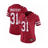 Women's San Francisco 49ers #31 Raheem Mostert Red Team Color Vapor Untouchable Limited Player Football Jersey