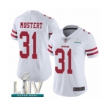 Women's San Francisco 49ers #31 Raheem Mostert White Vapor Untouchable Limited Player Super Bowl LIV Bound Football Jersey