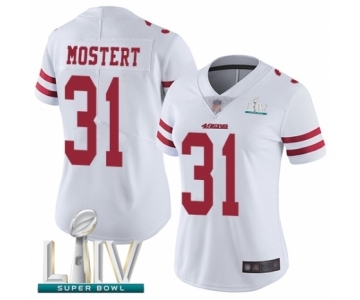 Women's San Francisco 49ers #31 Raheem Mostert White Vapor Untouchable Limited Player Super Bowl LIV Bound Football Jersey