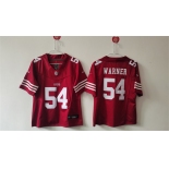 Women's San Francisco 49ers #54 Fred Warner Red F.U.S.E Vapor Untouchable Stitched Jersey