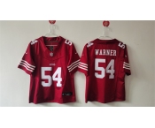 Women's San Francisco 49ers #54 Fred Warner Red F.U.S.E Vapor Untouchable Stitched Jersey