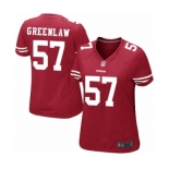 Women's San Francisco 49ers #57 Dre Greenlaw Game Red Team Color Football Jersey