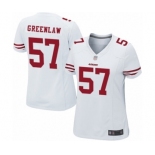 Women's San Francisco 49ers #57 Dre Greenlaw Game White Football Jersey