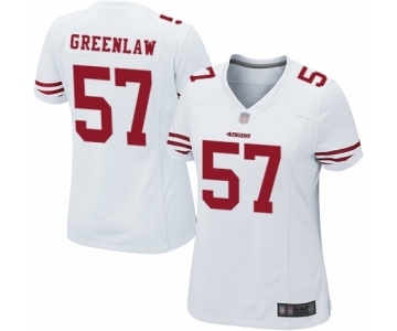 Women's San Francisco 49ers #57 Dre Greenlaw Game White Football Jersey