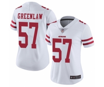 Women's San Francisco 49ers #57 Dre Greenlaw White Vapor Untouchable Limited Player Football Jersey