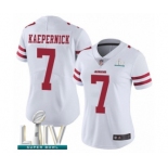 Women's San Francisco 49ers #7 Colin Kaepernick White Vapor Untouchable Limited Player Super Bowl LIV Bound Football Jersey