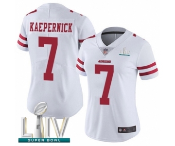 Women's San Francisco 49ers #7 Colin Kaepernick White Vapor Untouchable Limited Player Super Bowl LIV Bound Football Jersey