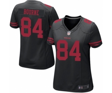 Women's San Francisco 49ers #84 Kendrick Bourne Game Black Football Jersey