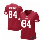 Women's San Francisco 49ers #84 Kendrick Bourne Game Red Team Color Football Jersey