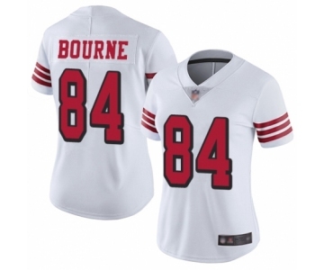 Women's San Francisco 49ers #84 Kendrick Bourne Limited White Rush Vapor Untouchable Football Jersey