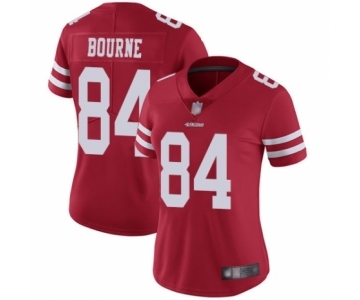 Women's San Francisco 49ers #84 Kendrick Bourne Red Team Color Vapor Untouchable Limited Player Football Jersey