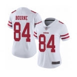 Women's San Francisco 49ers #84 Kendrick Bourne White Vapor Untouchable Limited Player Football Jersey