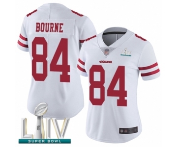 Women's San Francisco 49ers #84 Kendrick Bourne White Vapor Untouchable Limited Player Super Bowl LIV Bound Football Jersey