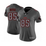 Women's San Francisco 49ers #85 George Kittle Limited Gray Static Fashion Football Jersey