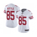 Women's San Francisco 49ers #85 George Kittle White Vapor Untouchable Limited Player Football Jersey