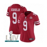 Women's San Francisco 49ers #9 Robbie Gould Red Team Color Vapor Untouchable Limited Player Super Bowl LIV Bound Football Jersey