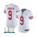 Women's San Francisco 49ers #9 Robbie Gould White Vapor Untouchable Limited Player Super Bowl LIV Bound Football Jersey