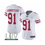 Women's San Francisco 49ers #91 Arik Armstead White Vapor Untouchable Limited Player Super Bowl LIV Bound Football Jersey