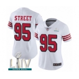 Women's San Francisco 49ers #95 Kentavius Street Limited White Rush Vapor Untouchable Super Bowl LIV Bound Football Jersey