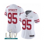 Women's San Francisco 49ers #95 Kentavius Street White Vapor Untouchable Limited Player Super Bowl LIV Bound Football Jersey