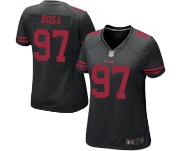 Women's San Francisco 49ers #97 Nick Bosa Game Black Football Jersey