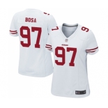 Women's San Francisco 49ers #97 Nick Bosa Game White Football Jersey