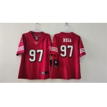 Women's San Francisco 49ers #97 Nick Bosa Red Alternate Vapor Football Stitched Jersey