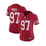 Women's San Francisco 49ers #97 Nick Bosa Red Team Color Vapor Untouchable Limited Player Football Jersey