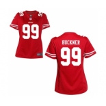 Womens San Francisco 49ers #99 Deforest Buckner Scarlet Jersey