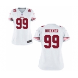 Womens San Francisco 49ers #99 Deforest Buckner White Jersey