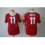 nike women nfl jerseys san francisco 49ers #11 smith red[breast cancer awareness]