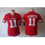 nike women nfl jerseys san francisco 49ers #11 smith red[nike limited]