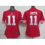 nike women nfl jerseys san francisco 49ers #11 smith red[nike]