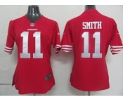 nike women nfl jerseys san francisco 49ers #11 smith red[nike]