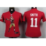 nike women nfl jerseys san francisco 49ers #11 smith red[portrait fashion]