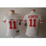 nike women nfl jerseys san francisco 49ers #11 smith white[nike limited]