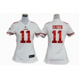 nike women nfl jerseys san francisco 49ers #11 smith white[nike]