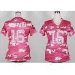 nike women nfl jerseys san francisco 49ers #16 joe montana pink[fashion camo]